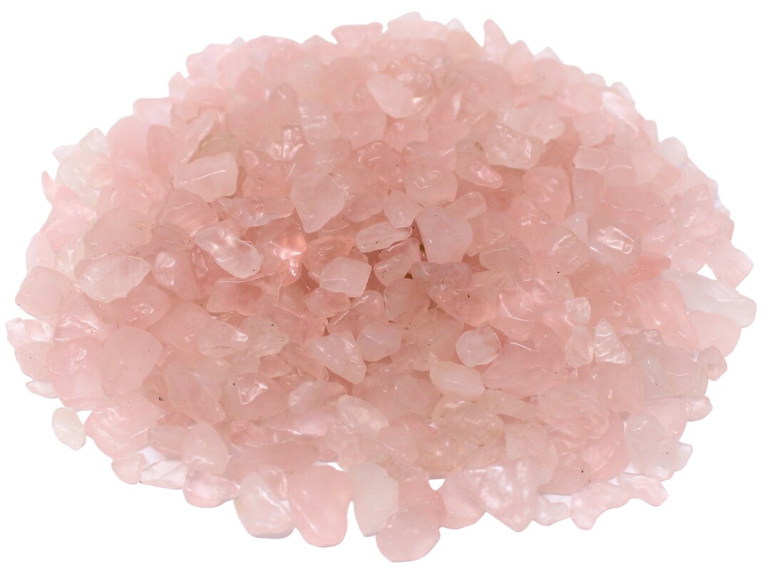Rose Quartz Semi Tumbled Gemstone Mini Chips 5 15 Mm Choose Ounces or