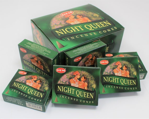 Hem Night Queen Incense Cones: Choose How Many