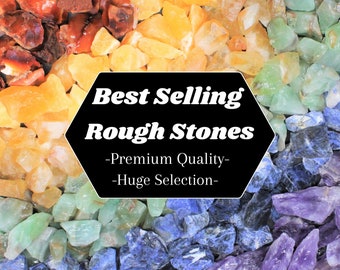 BEST SELLING Natural Raw Crystals - Huge Choice Wholesale Bulk Lots - Quartz, Calcite, Jasper, Agate, Obsidian! (Rough Gemstone Minerals)