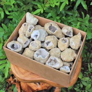 Break Your Own Geodes CLEARANCE Box Lots: Opened Quartz Geodes CRAZY CHEAP (Large Moroccan Crystal Quartz Geodes)