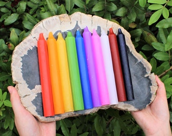 LARGE 6" Taper Candles: Choose Color and Amount