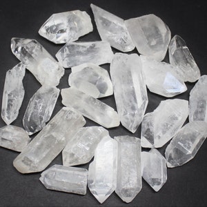 Natural Clear Quartz Crystal Points Wholesale Lots: Choose Ounces or lb Bulk Wholesale Lots 'AAA' Grade Premium Quality Quartz Points image 10