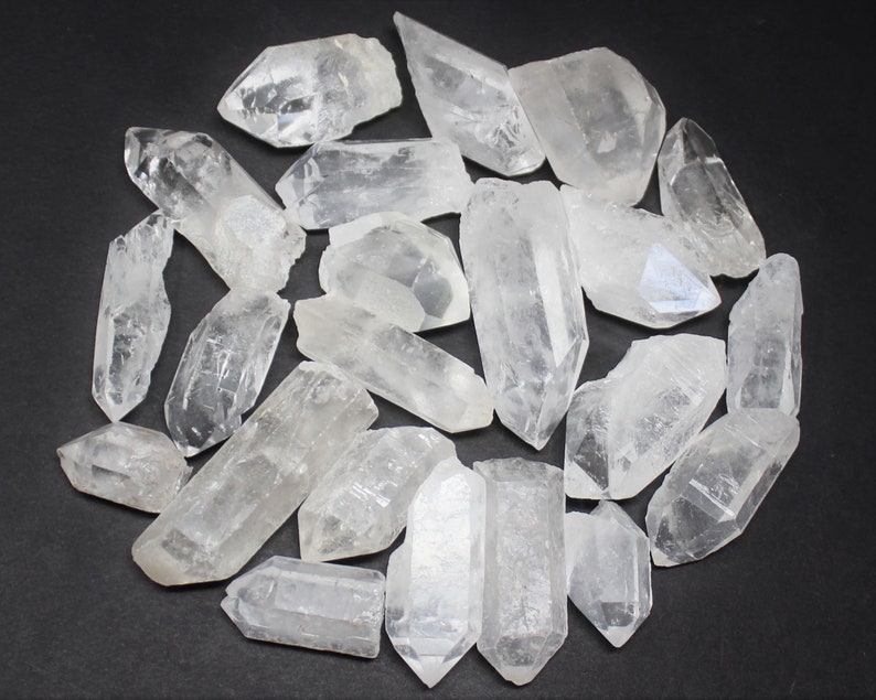 Natural Clear Quartz Crystal Points Wholesale Lots: Choose Ounces or lb Bulk Wholesale Lots 'A' Grade Premium Quality Quartz Points image 10