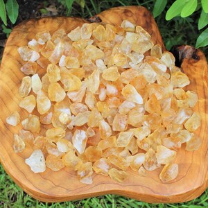 Citrine Rough Crystal Chips, 0.5 1.25: Choose Ounces or lb Wholesale Bulk Lots 'AAA' Quality Raw Citrine Chips, Rough Citrine Chips image 7