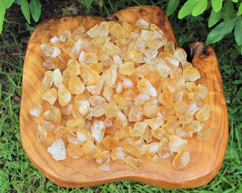 Citrine Rough Crystal Chips, 0.5 1.25: Choose Ounces or lb Wholesale Bulk Lots 'AAA' Quality Raw Citrine Chips, Rough Citrine Chips image 7