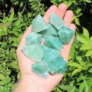 Green Aventurine Rough Natural Stones: Choose How Many Pieces (Premium Quality 'A' Grade)