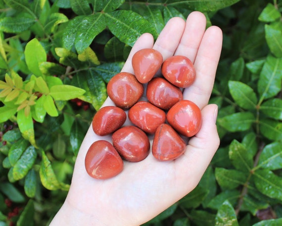 Red Jasper Tumbled Stones: Choose How Many Pieces (Premium Quality 'A' Grade)