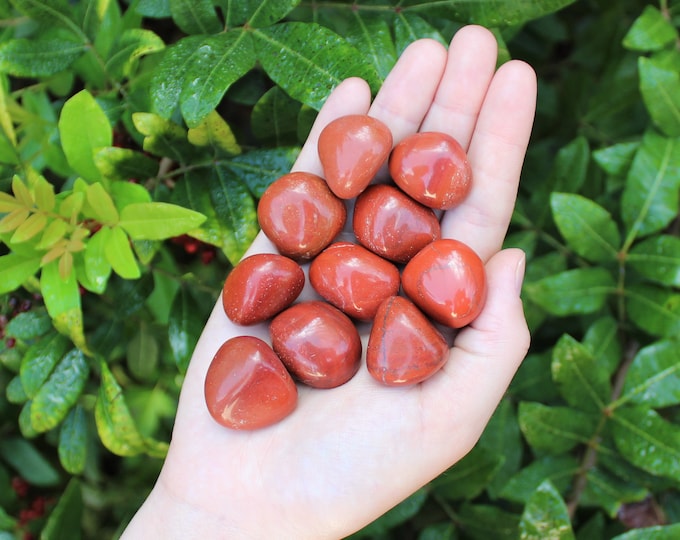 Red Jasper Tumbled Stones: Choose How Many Pieces (Premium Quality 'A' Grade)