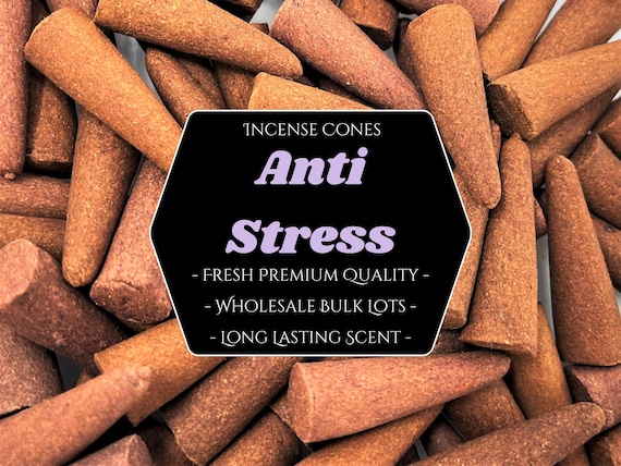 ANTI STRESS Incense Cones: Choose 10, 20, 50, 100 or 200 Bulk Lots