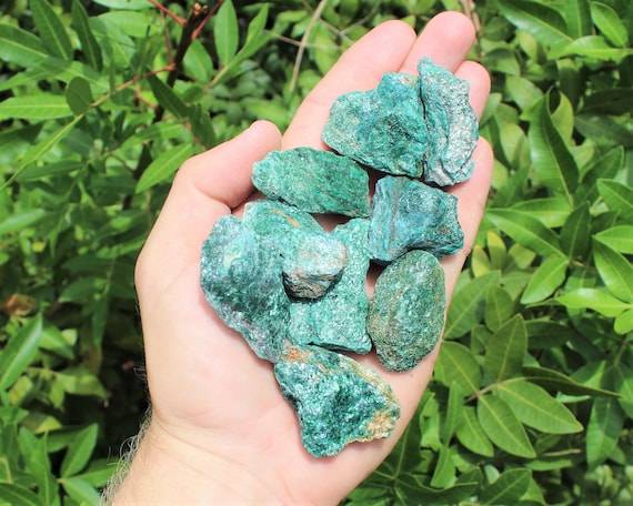 Natural Rough Green Fuchsite Stones: Choose How Many Pieces (Premium Quality 'A' Grade Fuschite Crystals)