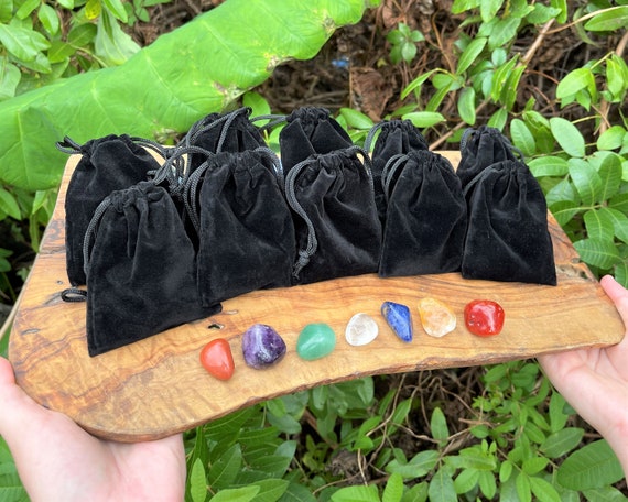 7 Chakra Tumble Stones Kits: Wholesale Bulk Lot of 10 Bags (7 Chakra Bag Balancing Kits)