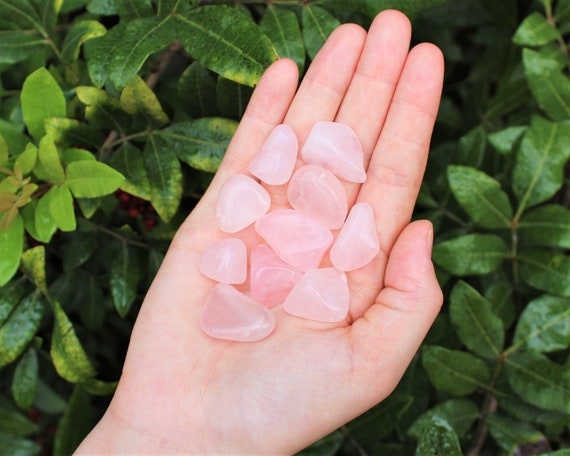 Rose Quartz Tumbled Stones: Choose How Many Pieces (Premium Quality 'A' Grade, Love Stone)