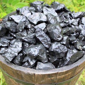 Shungite Raw Natural Stones: Choose Ounces or lb Bulk Wholesale Lots (Shungite Crystals, EMF Protection)