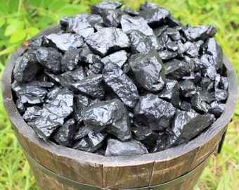 Shungite Raw Natural Stones: Choose Ounces or lb Bulk Wholesale Lots (Shungite Crystals, EMF Protection)