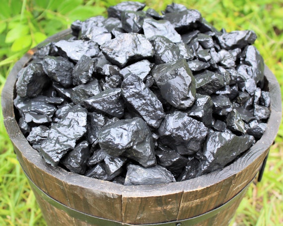 Shungite Raw Natural Stones: Choose Ounces or lb Bulk Wholesale Lots (Shungite Crystals, EMF Protection)