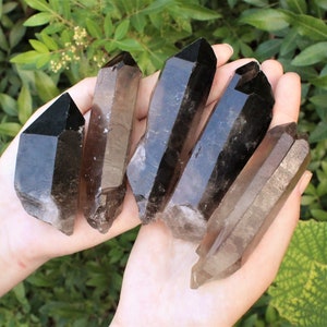 Smoky Quartz Points: 'AAA' Grade Smoky Quartz Crystal Point Choose Size Premium Quality Jumbo 3" - 4"