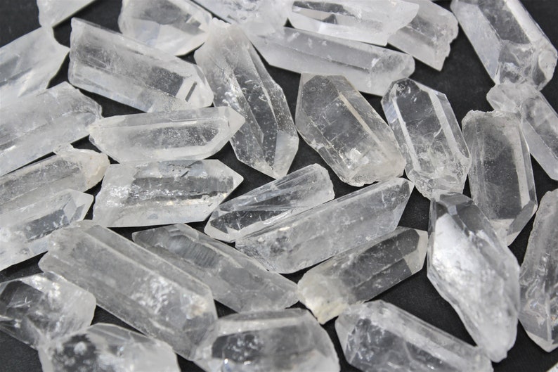 Natural Clear Quartz Crystal Points Wholesale Lots: Choose Ounces or lb Bulk Wholesale Lots 'AAA' Grade Premium Quality Quartz Points image 3