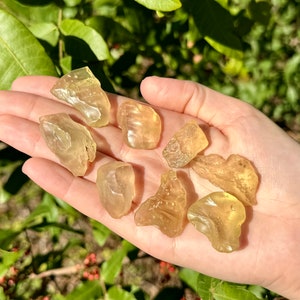 Natural Libyan Desert Glass - 100% Genuine Libyan Gold Tektite: Choose Size (Beautiful High Quality Libyan Desert Glass)