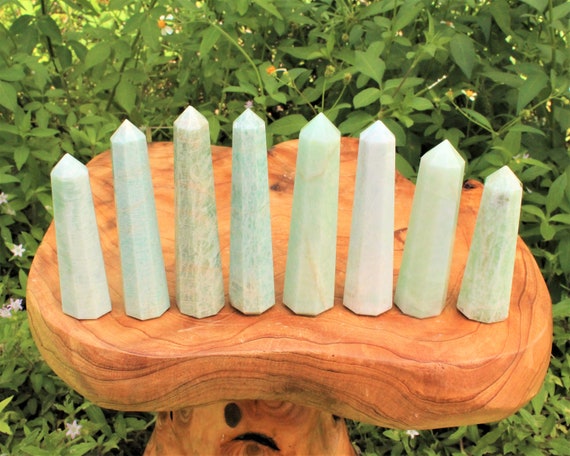 Amazonite Obelisk, 2.5 - 4" (8-Sided, 'A' Grade, Amazonite Crystal, Amazonite Point, Crystal Tower, Amazonite Tower)