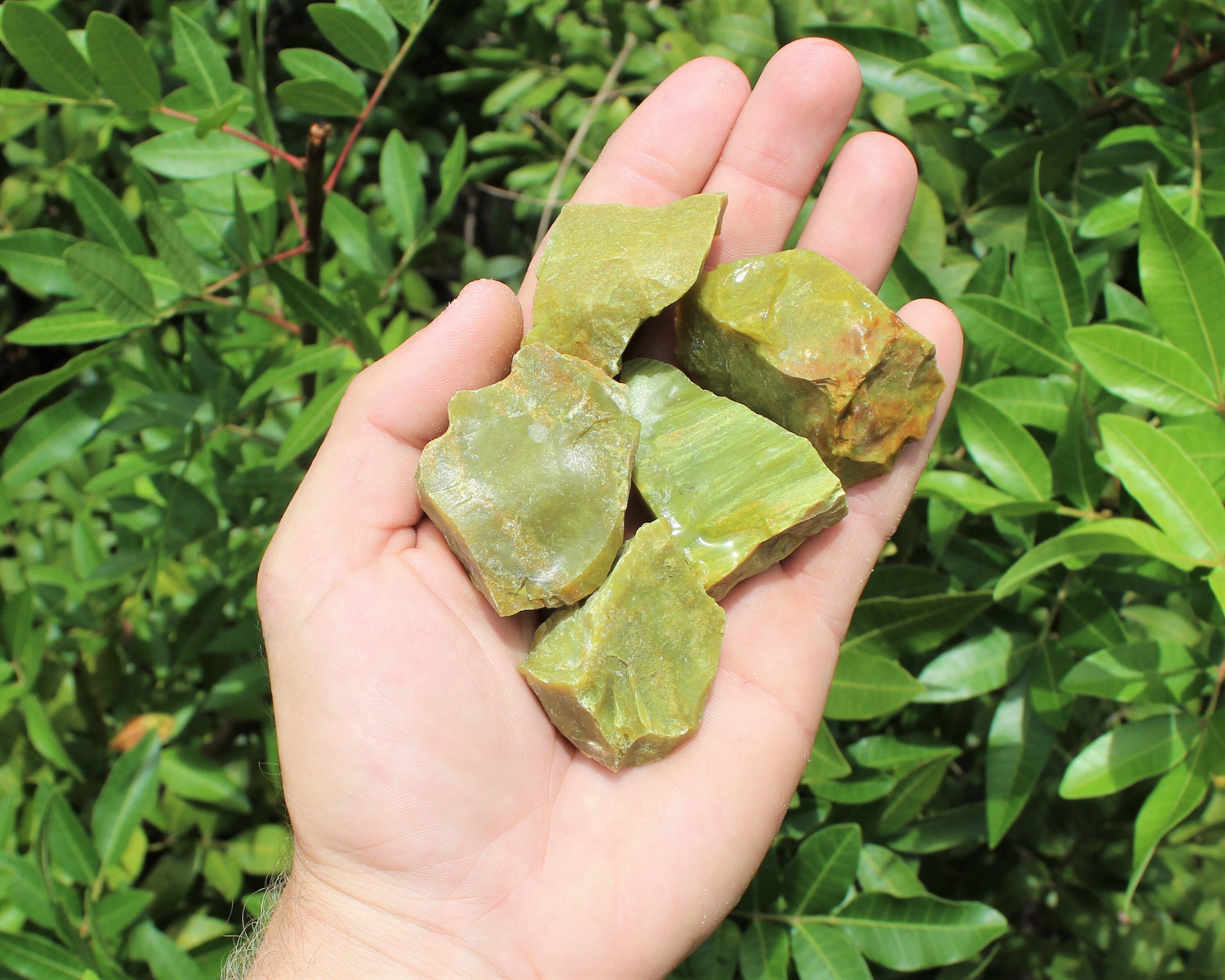 Green Opal Raw Natural Stones: Choose 4 oz, 8 oz, 1 lb, 2 lb, 5 lb Bulk