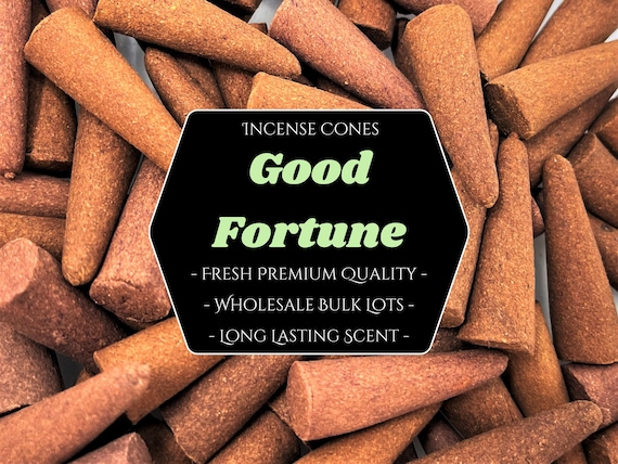 GOOD FORTUNE Incense Cones: Choose 10, 20, 50, 100 or 200 Bulk Lots