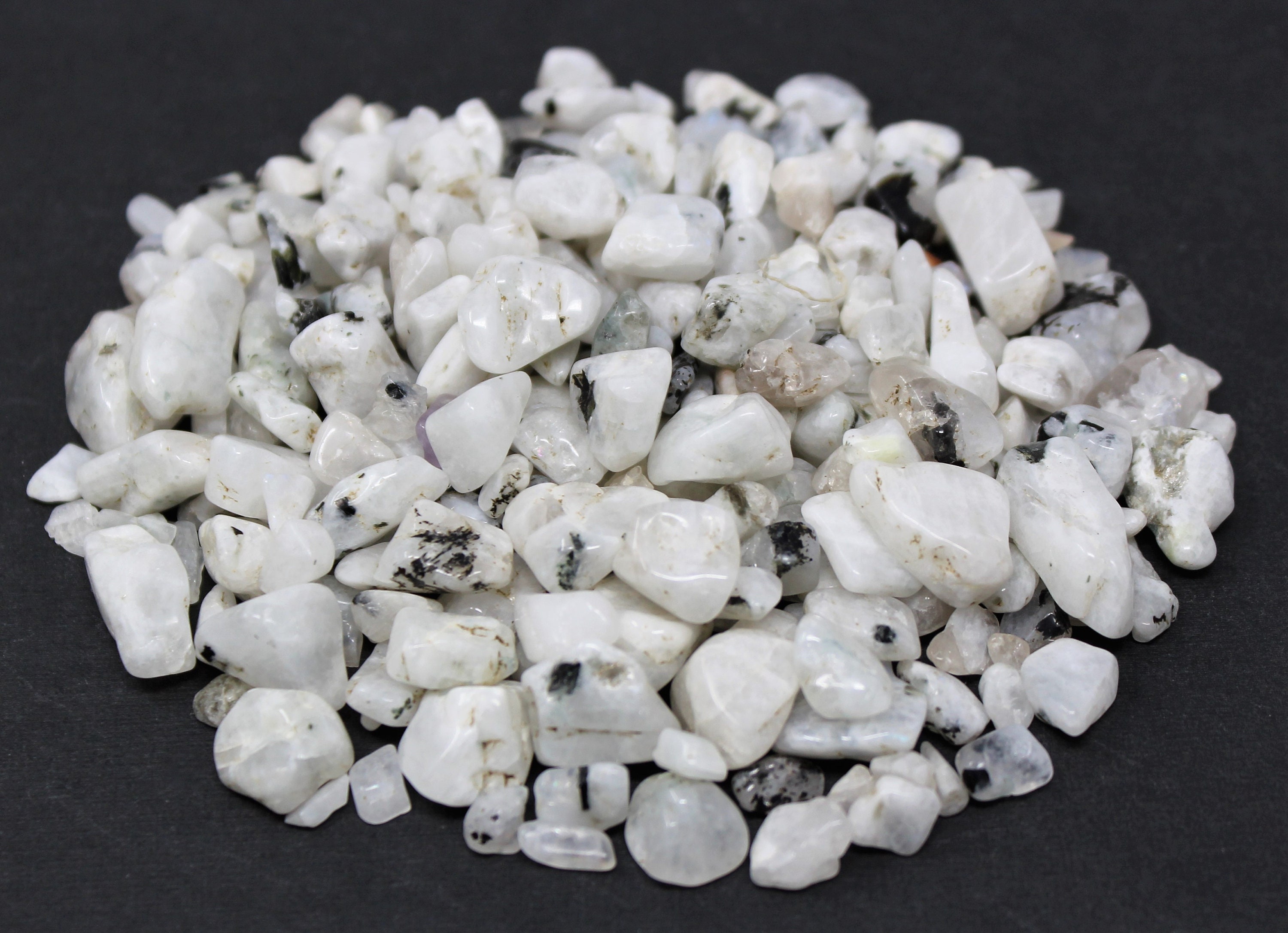 Rainbow Moonstone Semi Tumbled Gemstone Mini Chips 5 15 mm Choose 2