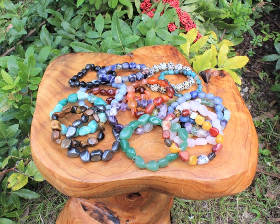 Tumbled stone bracelet discount