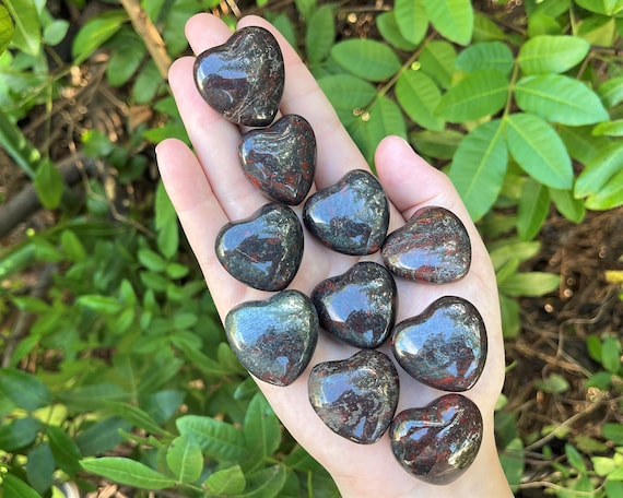 Brecciated Jasper Heart 1" - Choose How Many ('A' Grade Premium Quality Brecciated Jasper Crystal Hearts)