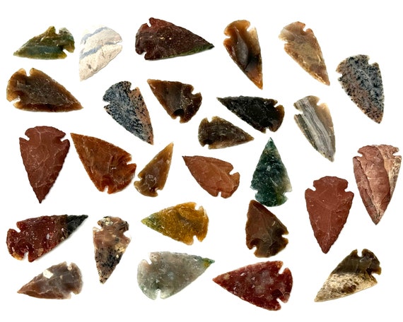 Jasper Arrowheads, 1.25 - 1.5": Choose How Many (Premium Quality Gemstone Arrowheads, Jasper Crystal Arrowheads)