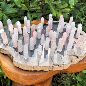Mini Rose Quartz Point, Tiny Rose Quartz Crystal Towers: Choose How Many (Rose Quartz Obelisk, Polished Rose Quartz, Love Stone, Gift)