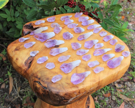 Premium Amethyst Points, 'AAA' Grade: Choose Ounces or lbs Wholesale Bulk Lots (Natural Amethyst Points, Crystal Point, Quartz Crystal)
