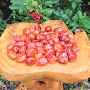 Carnelian Tumbled Stones: Choose How Many Pieces Premium Quality 'A' Grade image 4