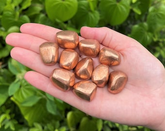 Copper Tumbled Stones: Choose How Many Pieces (Premium Quality 'A' Grade)