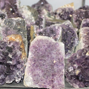 Amethyst Cut Base Clusters, CLEARANCE Quality Crystal Quartz Geodes B Grade, Crazy Cheap: Choose Size Amethyst Free Standing Crystals image 6