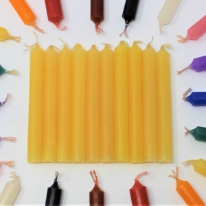 Yellow 4&quot; Chime Candles: Set of 10 Spell Candles (Wholesale Spell Candles, Ritual Candles for Magic, Manifestation, Intent & Spells)