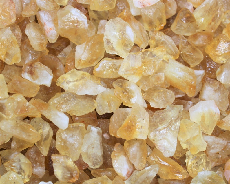 Citrine Rough Crystal Chips, 0.5 1.25: Choose Ounces or lb Wholesale Bulk Lots 'AAA' Quality Raw Citrine Chips, Rough Citrine Chips image 8