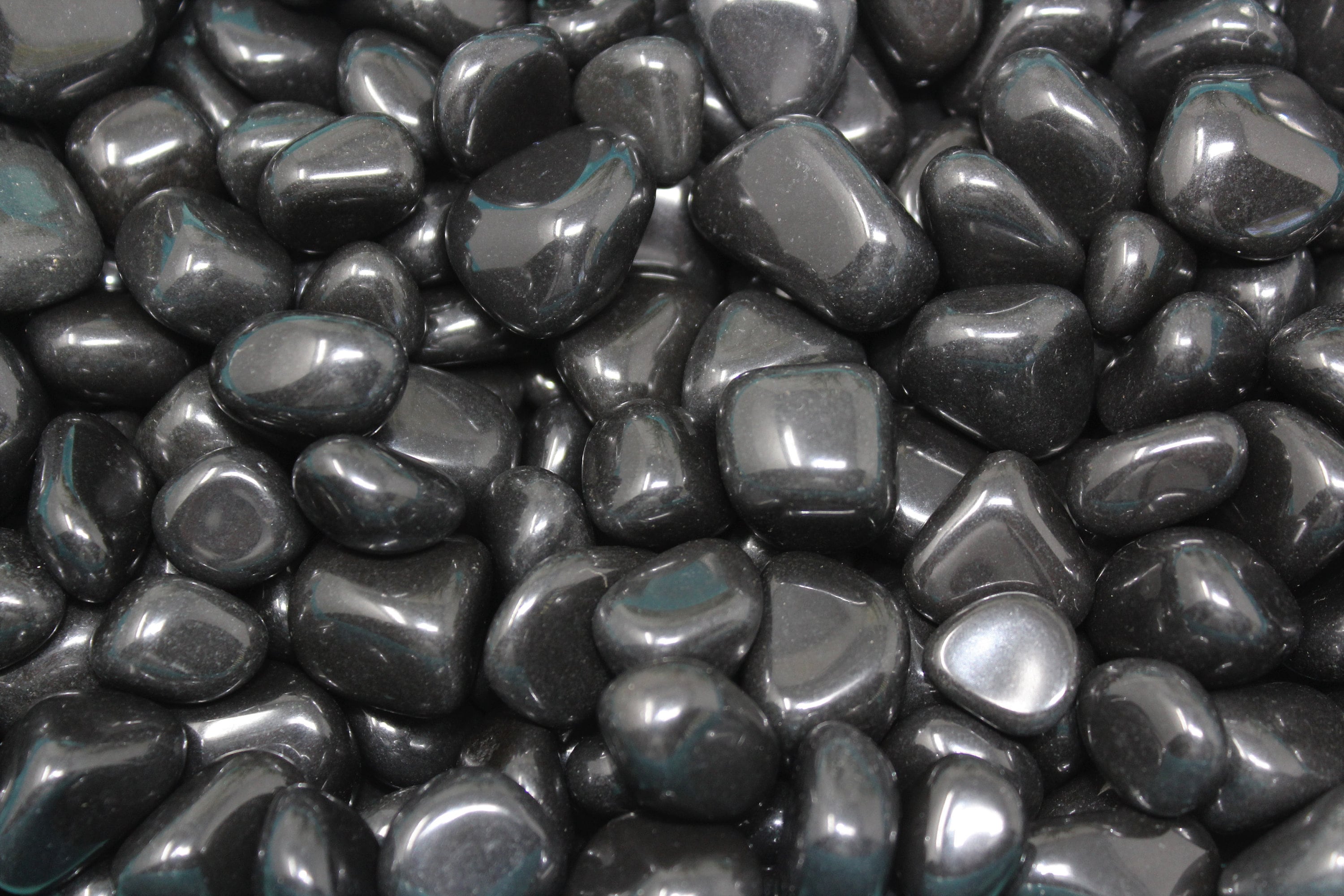 Black Agate Tumbled Stones Choose How Many Pieces ('A' Grade, Tumbled