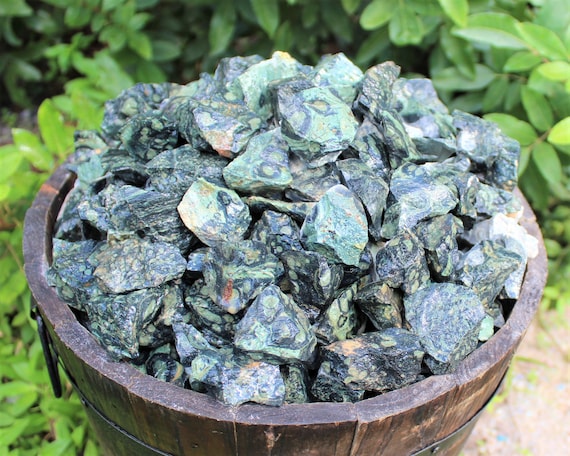Kambaba Jasper Rough Natural Stones: Choose Ounces or lb Bulk Wholesale Lots (Premium Quality 'A' Grade, Raw Crocodile Jasper)