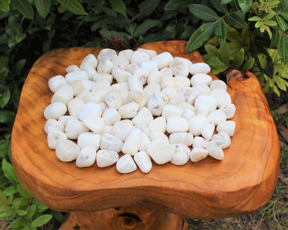 Scolecite Tumbled Stones: Choose Ounces or lb Bulk Wholesale Lots (Premium Quality 'A' Grade)