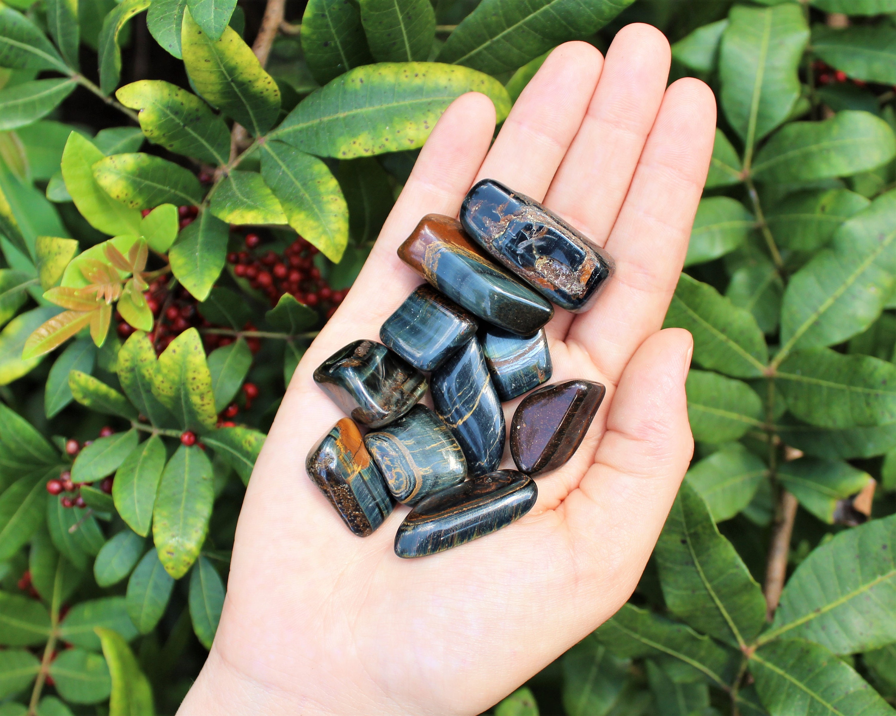 Blue Tiger Eye Stone Etsy