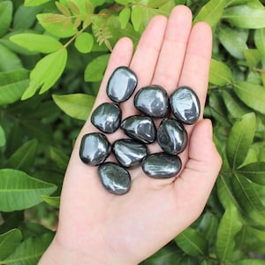 Hematite Tumbled Stones: Choose How Many Pieces (Premium Quality &#39;A&#39; Grade)