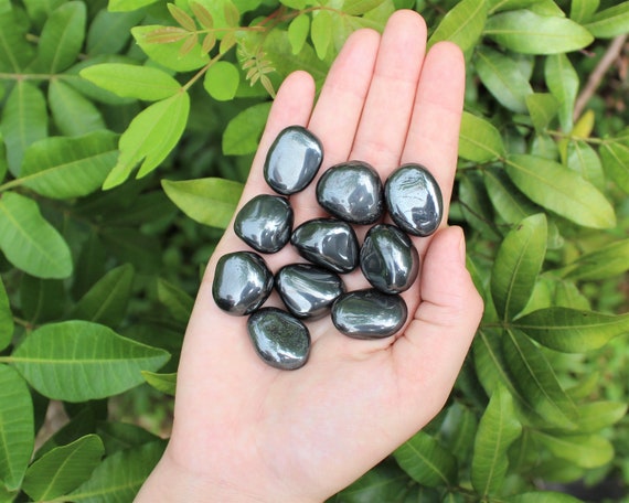 Hematite Tumbled Stones: Choose How Many Pieces (Premium Quality 'A' Grade)