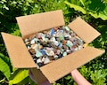 CRAZY CHEAP Huge Box of Small Assorted Tumbled Stones - WHOLESALE Bulk Value of Mixed Tumbled Crystals ('A' Grade Premium Quality)
