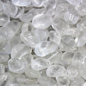 Clear Quartz Tumbled Stones: Choose Ounces or lb Bulk Wholesale Lots (Premium Quality &#39;A&#39; Grade)