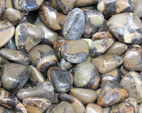Septarian Tumbled Stones: Choose Ounces or lb Bulk Wholesale Lots