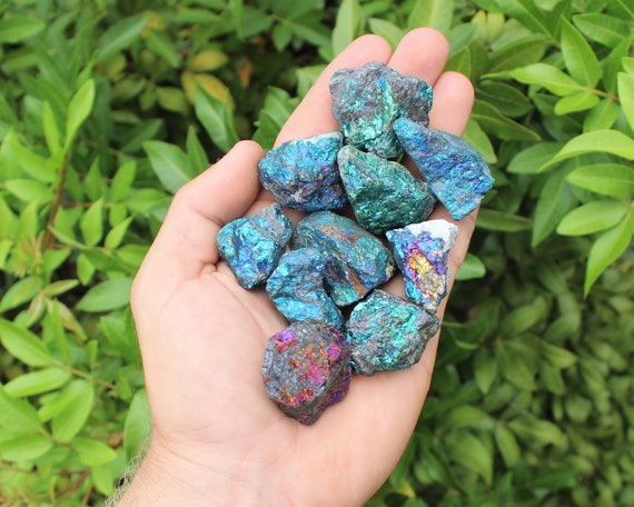 Chalcopyrite Rough Stones, 'A' Grade: Choose How Many Pieces (Raw Peacock Ore, Raw Chalcopyrite, Chalcopyrite Mineral Specimen)