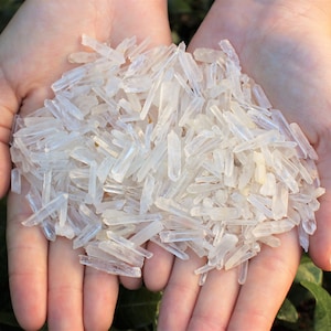 Tiny Matchstick Quartz Crystal Points Bulk Wholesale Lots (Natural Points, Small Crystal Points, Clear Quartz Points, Teeny Tiny Points)