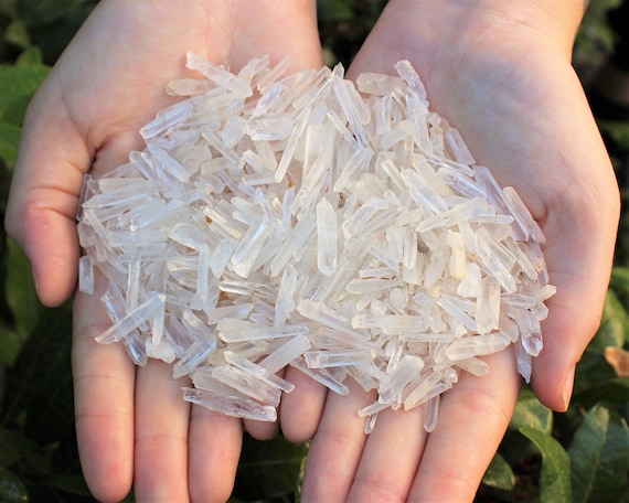 Tiny Matchstick Quartz Crystal Points Bulk Wholesale Lots (Natural Points, Small Crystal Points, Clear Quartz Points, Teeny Tiny Points)