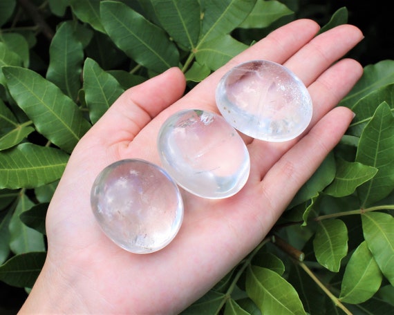 Clear Quartz Hand Polished Stones: Choose How Many ('A' Grade Polished Clear Quartz Pebbles)