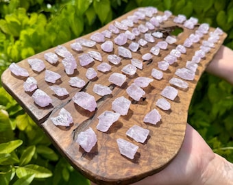 Pink Kunzite Crystals, Natural Raw Kunzite Gemstones - Choose Size ('A' Grade Mineral Specimens)